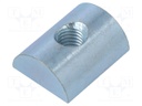 Nut; for profiles; Width of the groove: 12mm; steel; zinc