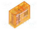 Relay: electromagnetic; DPDT; Ucoil: 12VAC; 8A/250VAC; 8A/30VDC