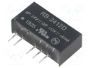 Converter: DC/DC; 1W; Uin: 21.6÷26.4V; Uout: 12VDC; Uout2: -12VDC