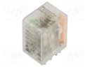 Relay: electromagnetic; 4PDT; 24VDC; 5A; max.250VAC; industrial