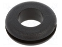 Grommet; black; UL94HB; TPR