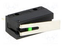 Microswitch SNAP ACTION; with lever; SPST-NO; 0.1A/6VDC; Pos: 2