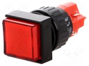 Switch: push-button; Pos: 2; SPDT; 3A/250VAC; 2A/24VDC; red; none