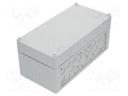 Enclosure: junction box; X: 150mm; Y: 300mm; Z: 132mm; polystyrene