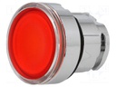 Switch: push-button; Stabl.pos: 2; 22mm; red; IP66; Pushbutton: flat