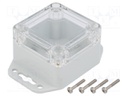 Enclosure: multipurpose; X: 60mm; Y: 60mm; Z: 40mm; ZP; polycarbonate