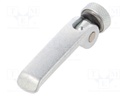 Lever; clamping; Thread len: 8mm; Lever length: 44mm; Body: natural