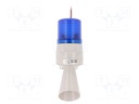 Signaller: lighting-sound; 24VDC; Colour: blue; IP54; -30÷50°C