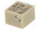 Potentiometer: mounting; vertical,multiturn; 200Ω; 250mW; SMD