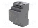 Power supply: switched-mode; 54W; 12VDC; 4.5A; 100÷240VAC; DIN