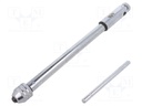 Tap wrench; steel; Grip capac: 7/32"-1/2",M5-M12; 300mm