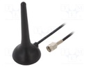 Antenna; 3G,GSM; 1.7dBi; Mounting: magnet; male,SMA; L: 71.5mm