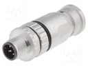 Plug; M12; PIN: 5; male; A code-DeviceNet / CANopen; for cable