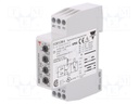 Timer; 0,1s÷100h; SPDT; 24VDC/5A,250VAC/5A; 24÷240VAC; 24VDC; DIN