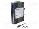 Switch Ethernet; unmanaged; Number of ports: 6; 12÷48VDC; RJ45