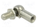 Mounting element for gas spring; Mat: zinc plated steel; 10mm