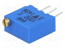 Potentiometer: mounting; multiturn; 100Ω; 500mW; THT; ±10%; linear