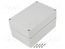 Enclosure: multipurpose; X: 100mm; Y: 150mm; Z: 75mm; ZP; light grey