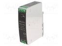 Power supply: switched-mode; 76.8W; 90÷264VAC; 48VDC; Iout: 1.6A