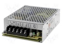Power supply: switched-mode; modular; 49.5W; 3.3VDC; 129x97x38mm