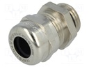 Cable gland; M16; IP68; Mat: brass; Body plating: nickel