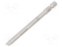 Screwdriver bit; slot; 5,5x1,0mm; Overall len: 89mm