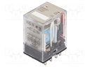 Relay: electromagnetic; 4PDT; Ucoil: 24VDC; 5A/220VAC; 5A/24VDC