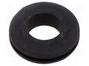 Grommet; black; UL94HB; TPR