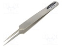 Tweezers; 120mm; universal; Blades: straight,narrowed