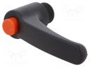 Lever; adjustable; Thread len: 16mm; Lever length: 63mm; -30÷130°C