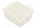 Enclosure: junction box; X: 80mm; Y: 95mm; Z: 40mm; wall mount; IP54