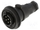 Circular Connector, Buccaneer Standard Series, Cable Mount Plug, 7 Contacts, Screw Pin, Threaded