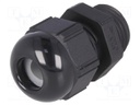 Cable gland; PG9; IP68; Mat: polyamide; black