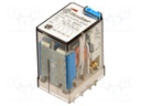 Relay: electromagnetic; 4PDT; Ucoil: 24VDC; 7A/250VAC; 7A/30VDC