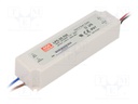 Power supply: switched-mode; LED; 33.6W; 9÷48VDC; 700mA; 90÷264VAC