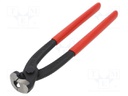 Pliers; end,for ear clamp,stainless steel ties; 220mm