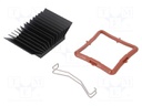 Heatsink: extruded; grilled; black; L: 37.5mm; W: 37.5mm; H: 14.5mm