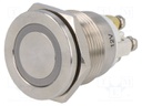 Switch: vandal resistant; Pos: 2; SPST-NO; 0.5A/220VAC; 2A/36VDC