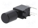 PUSH BUTTON SW, R/A, DPST, 3A, 30V, THT