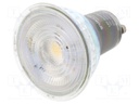 LED lamp; natural white; GU10; 220/240VAC; 390lm; 6W; 35°; 4000K