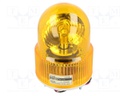 Signaller: lighting; rotating light; amber; Series: S125; 24VDC