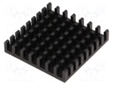 Heatsink: extruded; black; L: 31mm; W: 31mm; H: 6mm; aluminium