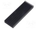 Heatsink: extruded; grilled; black; L: 100mm; W: 33mm; H: 14mm