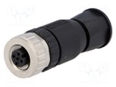 Plug; M12; PIN: 5; female; A code-DeviceNet / CANopen; for cable