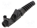 Cable gland; angular,with strain relief; M16; IP68; black