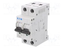 Circuit breaker; 230/400VAC; Inom: 6A; Poles: 2; DIN; Charact: C; 6kA