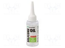 Oil; colourless; silicone; liquid; plastic container; 50ml