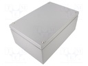 Enclosure: multipurpose; X: 200mm; Y: 300mm; Z: 121mm; steel; grey