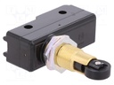Microswitch SNAP ACTION; with longitudinal roller; SPDT; Pos: 2