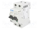 Circuit breaker; 230VAC; Inom: 4A; Poles: 2; DIN; Charact: C; 6kA